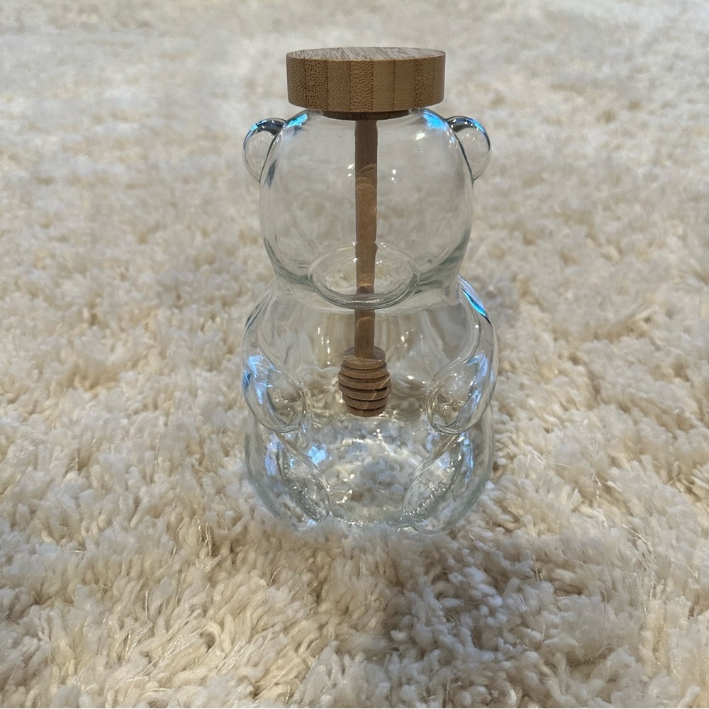 Glass Bear Honey Jar With Wooden Dipper | Target Bullseye Collectible